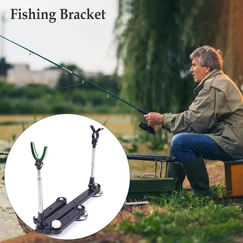 Adjustable Raft Fishing Bracket Durable Adjustable Rod Floor Stand Holder Boat Fishing Rod Storage Rack