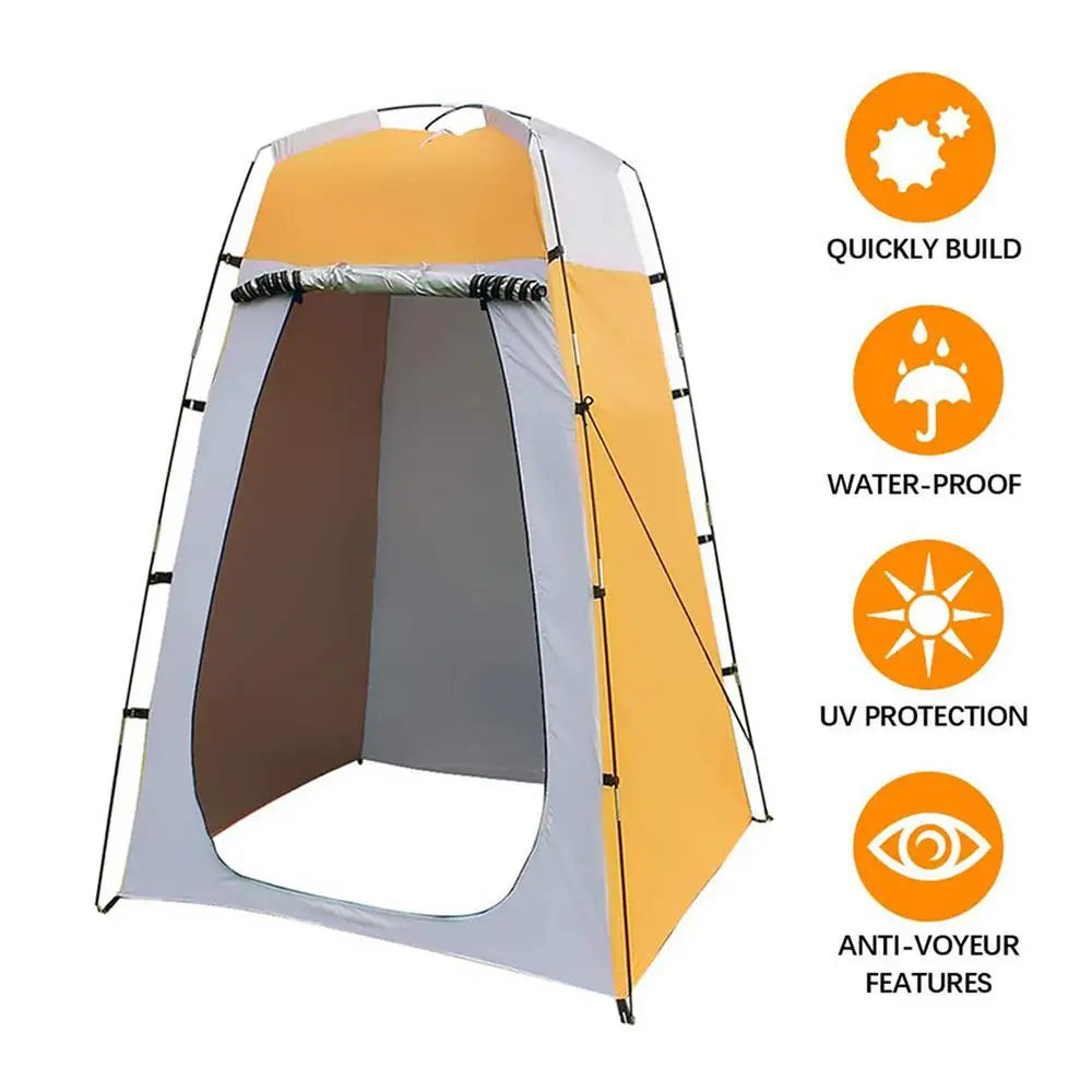 Outdoor Shower Bathing Tent Quick Opening Camping Beach Privacy Toilet Tent Portable Changing Fits Room Sun Protection Tents