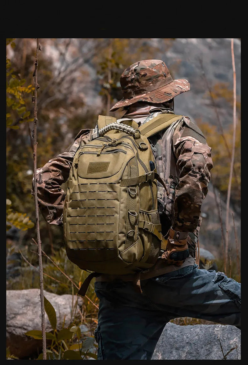 Oulylan Outdoor Traveling Waterproof Trekking Fishing Hunting Climbing Bag Male Camo Backpack Camping Men  Rucksack