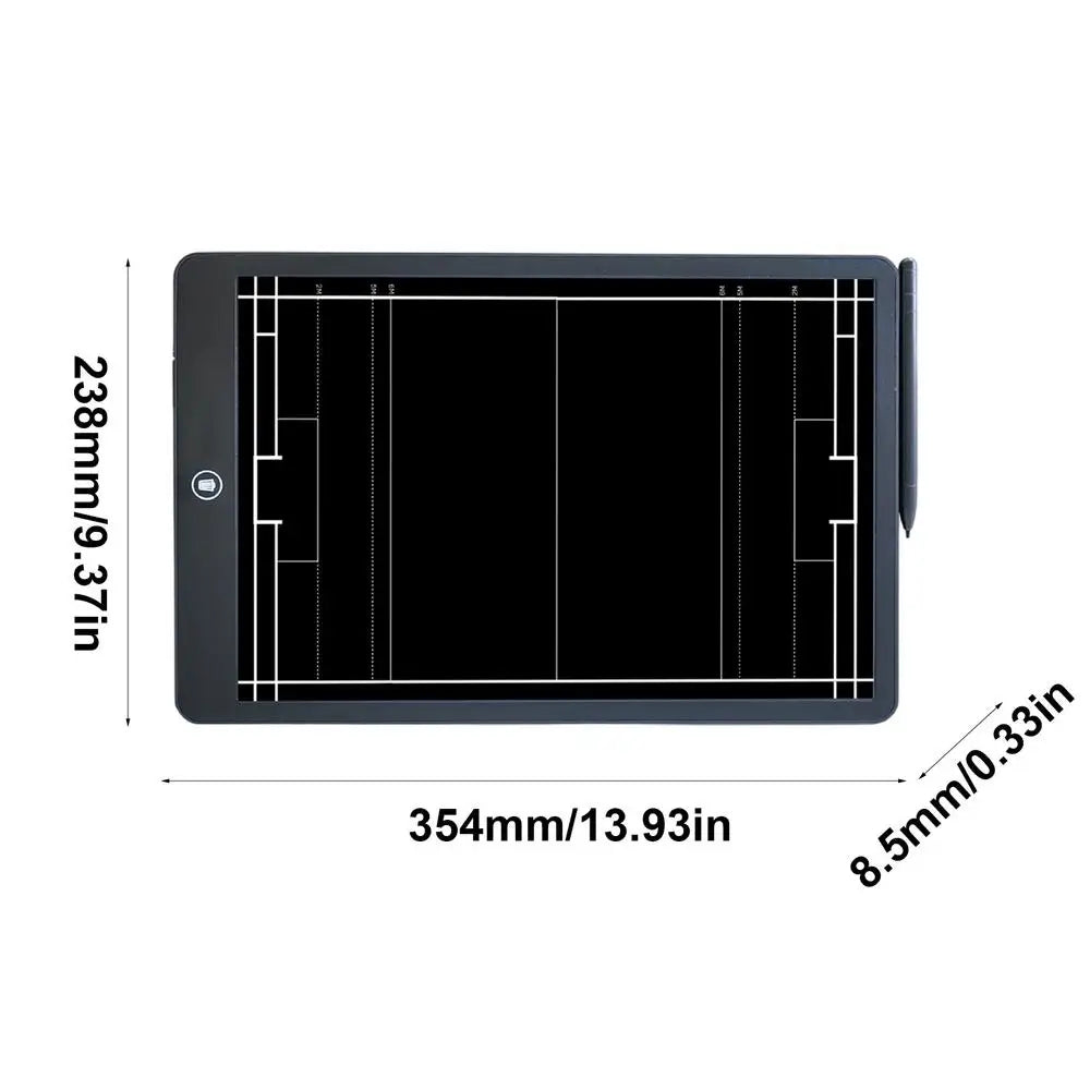 LCD Drawing Board Soccer Tactics Board Basketball Coaching Board 16 Inches Strategy LCD Writing Tablet Soccer Coaches Clipboard
