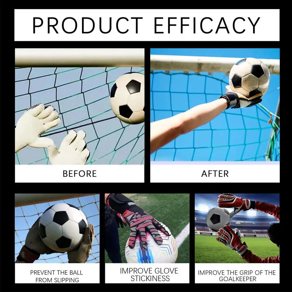 Goalkeeper Gloves Grip Spray 30ml Safe Gloves Wash & Prepare Gentle Goalkeeper Gloves Spray Effective Glove Grip Spray Sports