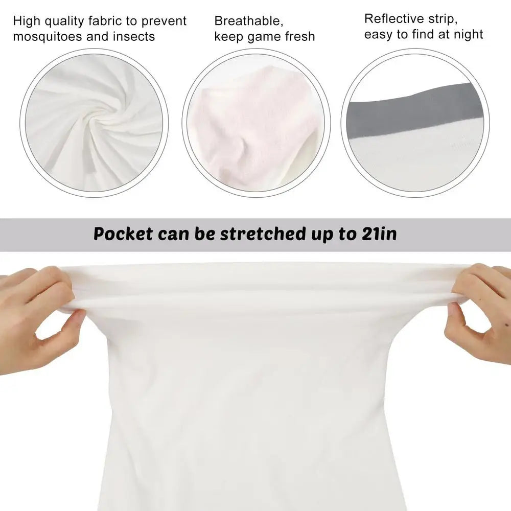 Elk Game Bags For Meat 6X Deer Game Bags With Reflective Strip Reusable Wild Game Meat Bags Hunting Accessories For Elk Caribou