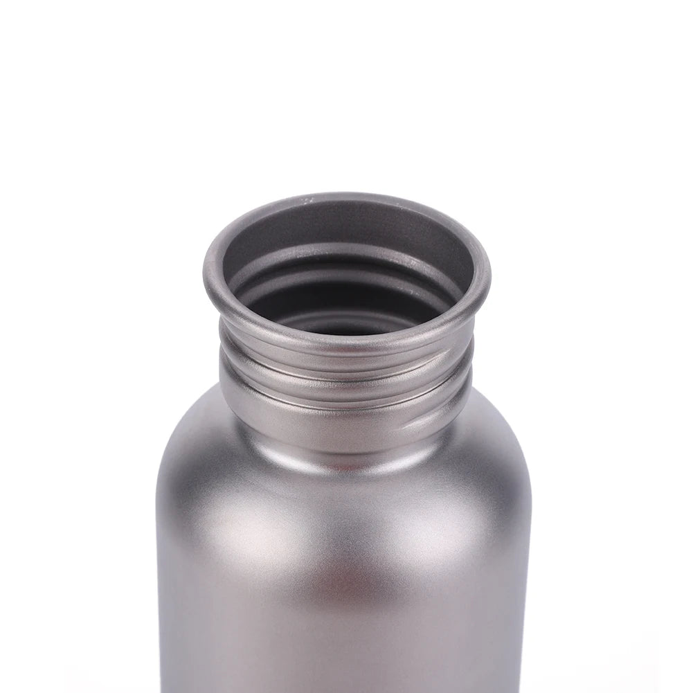 500/600/750ml Titanium Water Bottle with Lid Portable Sports Kettle Leak-Proof Lightweight Drinking Bottle for Outdoor Picnic