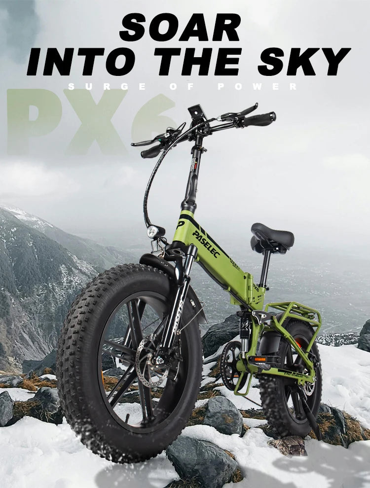 HedaTX PX6 adult E-bike 750W  ebike 48V 13Ah battery city ebike,26 inch Fat Tire E-Mountain bike