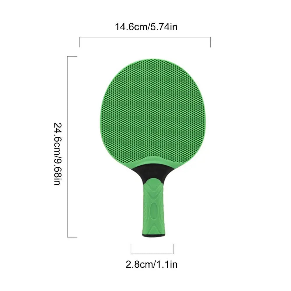 Table Tennis Racket Waterproof Table Tennis Bat With Rubber Grip Racquet Sport Equipment For Kids Adults