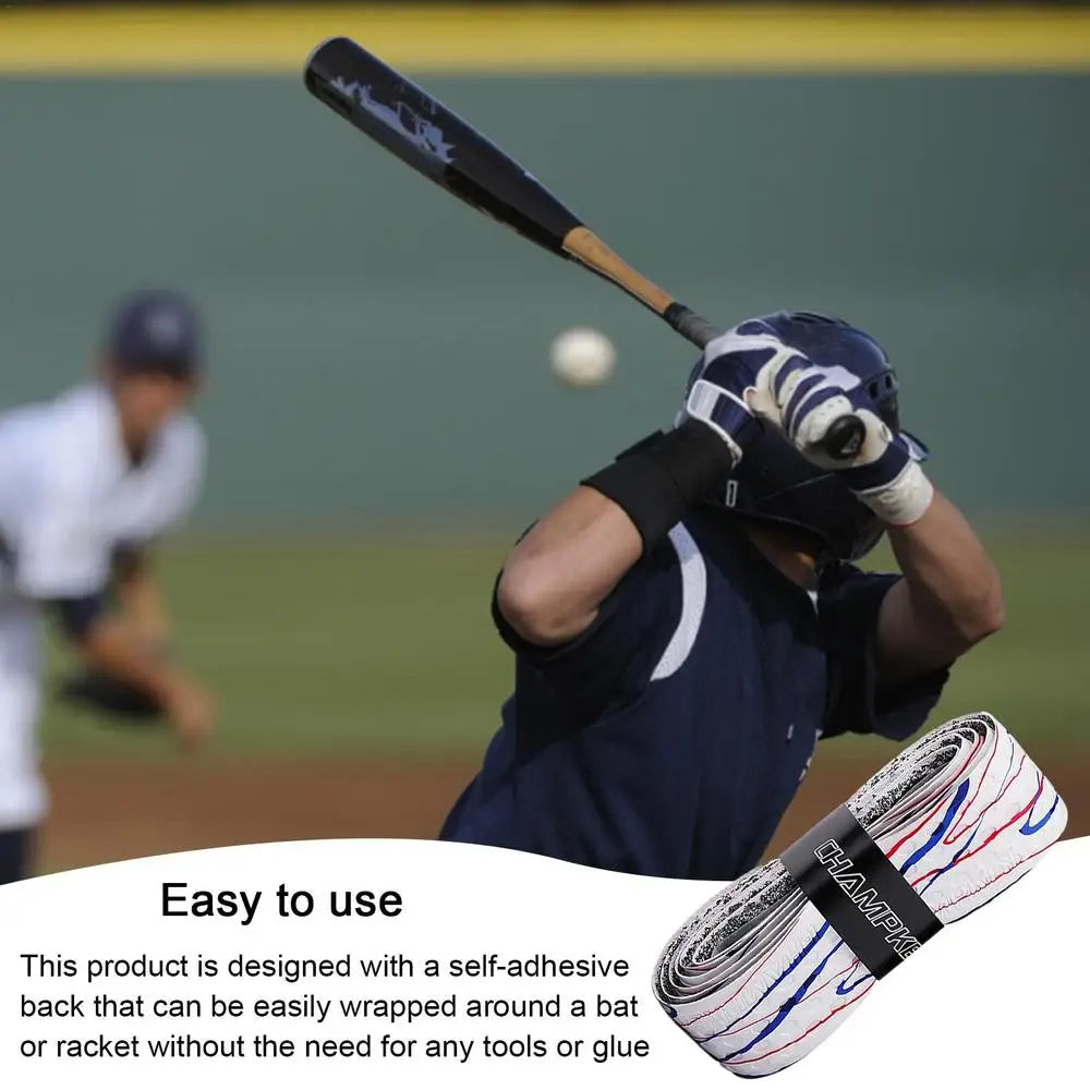 Bat Grip Tape For Baseball 1m Absorbs Sweat Tennis Grip Racket Handle Grip PU Anti-Skid Sweatband Tape For Dumbbells Fishing