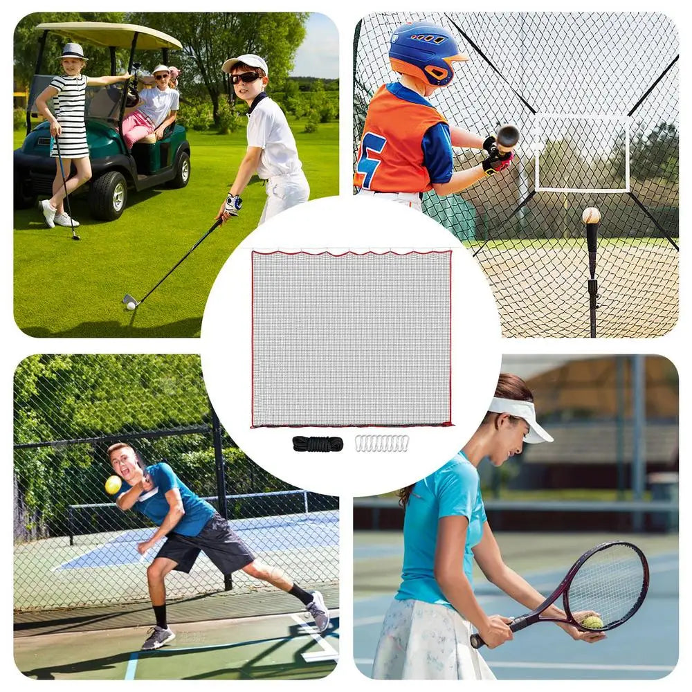 Softball Practice Net 10x10ft Ball Target Netting Golf Trainer Rebounder Mesh Ball Sports Pitching Practice Net For Garden Yard