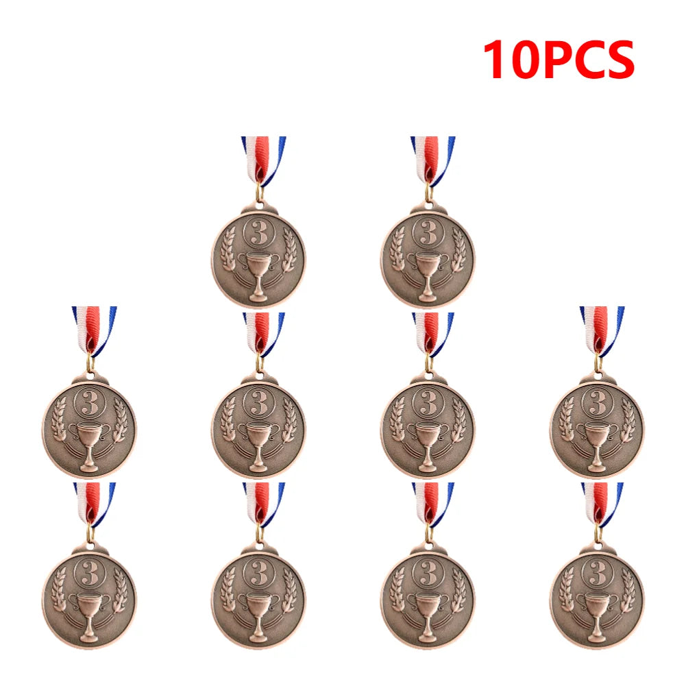 Gold Silver Bronze Medal Gold Silver Bronze Prizes Award Soccer Football Medals for Championship Cheerleading Sports Competition