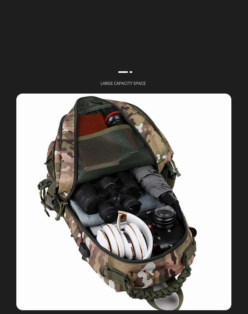 Oulylan Outdoor Traveling Waterproof Trekking Fishing Hunting Climbing Bag Male Camo Backpack Camping Men  Rucksack