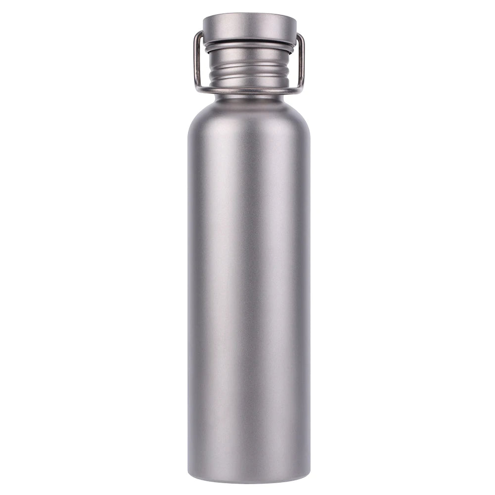 500/600/750ml Titanium Water Bottle with Lid Portable Sports Kettle Leak-Proof Lightweight Drinking Bottle for Outdoor Picnic