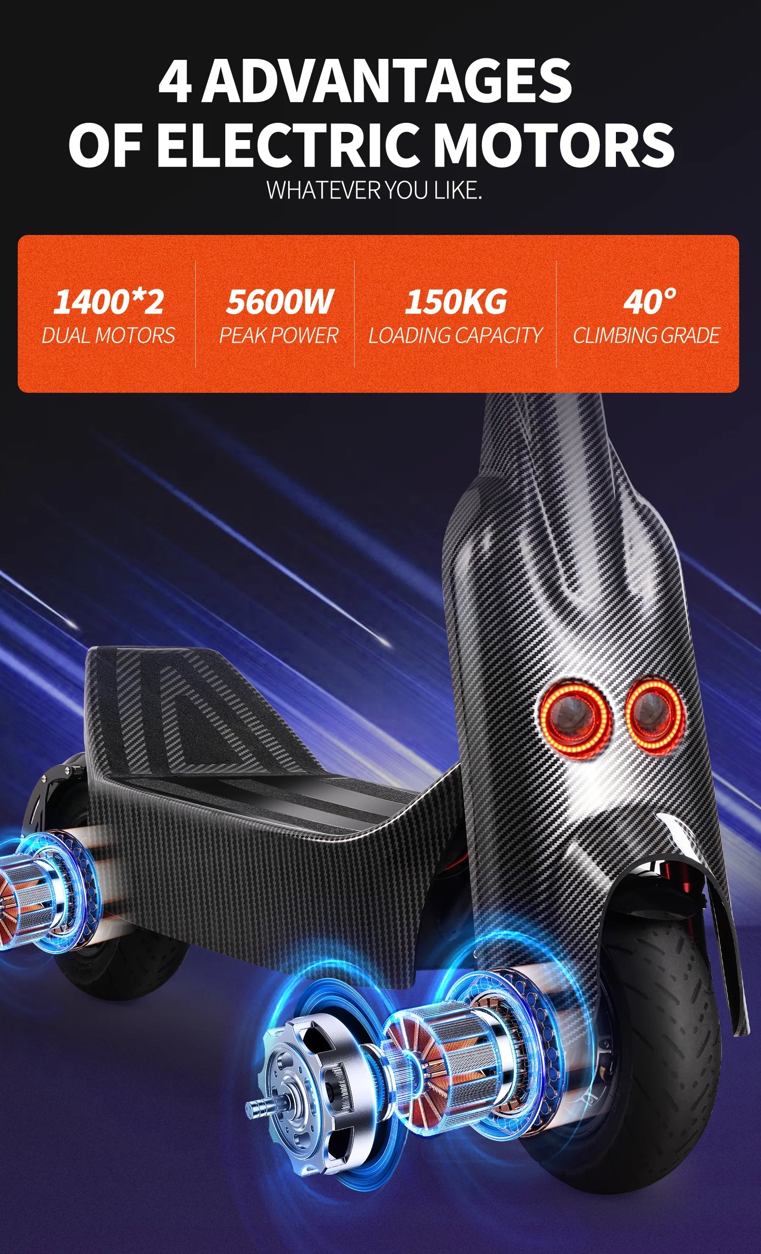 SONGZO BT1 adult electric scooter, 1400W*2 motor,60v 30Ah,folding E-scooter,11 inch tire E-Mountain Scooter