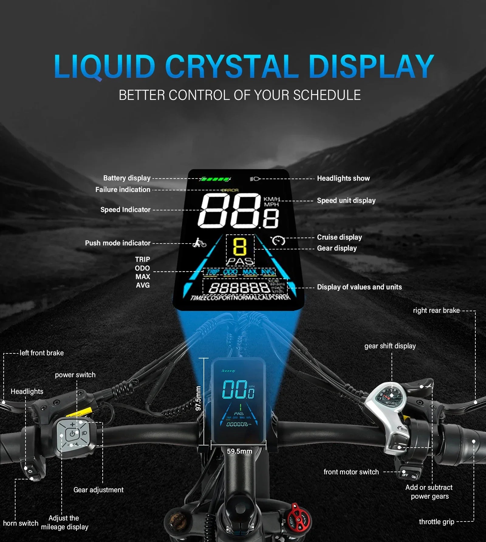 2025 new model DP2603-3000W dual motor 48V25AH26*4.0 fat tires dual suspension adult off-road all-terrain electric bicycle