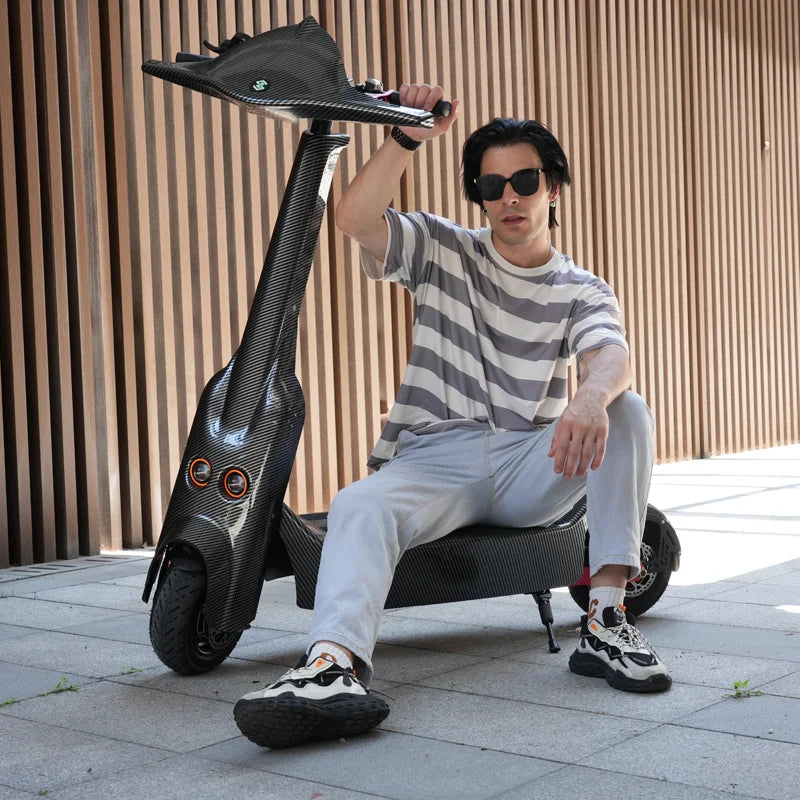 SONGZO BT1 adult electric scooter, 1400W*2 motor,60v 30Ah,folding E-scooter,11 inch tire E-Mountain Scooter