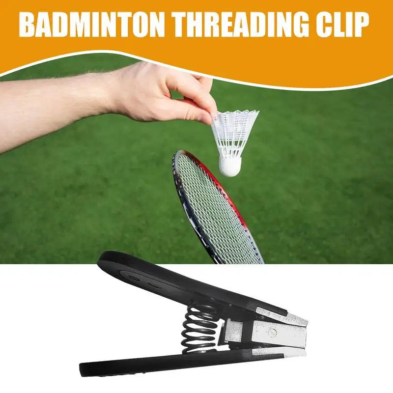 Badminton Stringing Clamp Tennis Ball Machine Stringing Clamp Portable Alloy Tennis Ball Manual Stringing Tools For Repairing