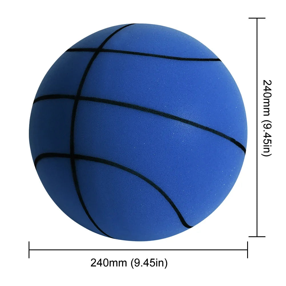 18/21/24CM Kids Bouncing Mute Basketball Squeezable Mute Bouncing Basketball Indoor Silent Ball Foam Basketball Bounce Football
