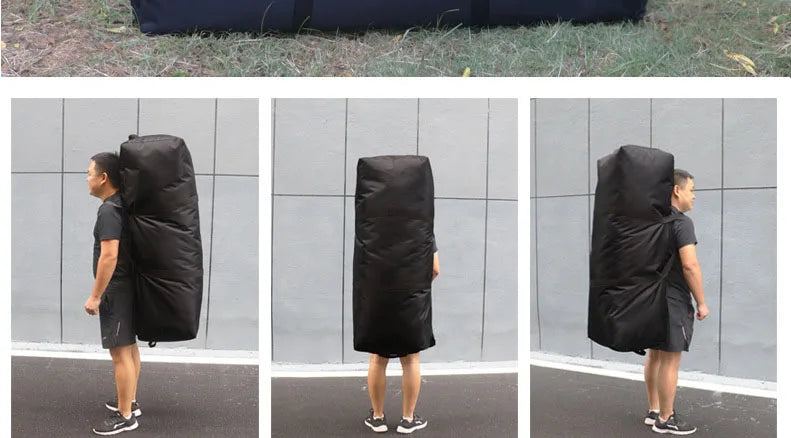 Super Large Capacity Travel Bag Outdoor Camping Backpack Waterproof Handbag 1680D Oxford Cloth Luggage Bag 55L/100L/150L