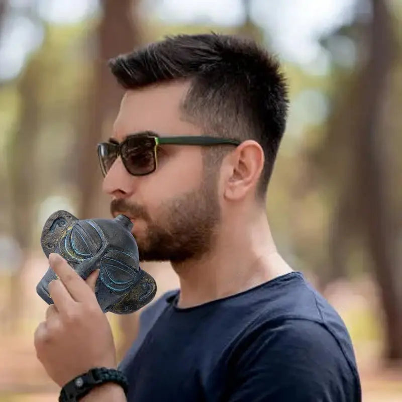 Mini Strange Sound Decompressions OcarinaAztec Death Whistle Fun Relieve Stress Unique Human Loud Screams Prank Tricky Artifact