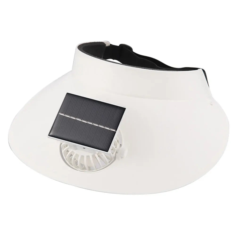 Sun Visor Hat with Fan Three Temp Settings Summer Sun Hats Breathable Cooling Fan Hat for Sun Protection and Outdoor
