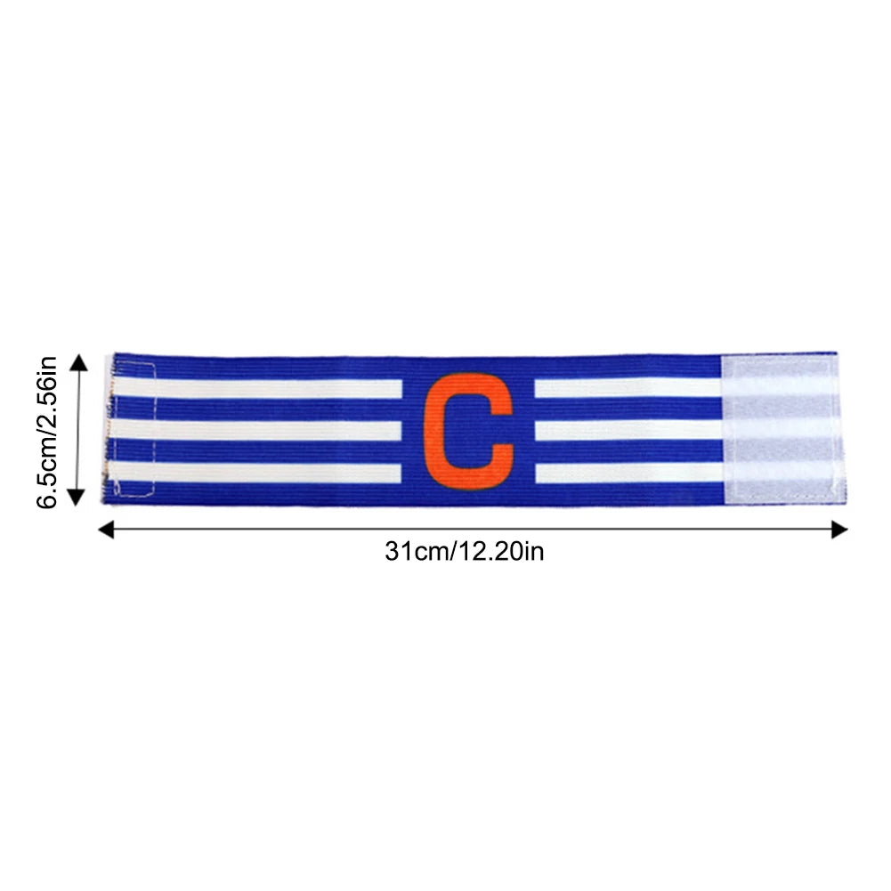 Football Captain Armband with Touch Fastener Leader Competition Armband Soccer Player Captain Group Armband for Football Captain