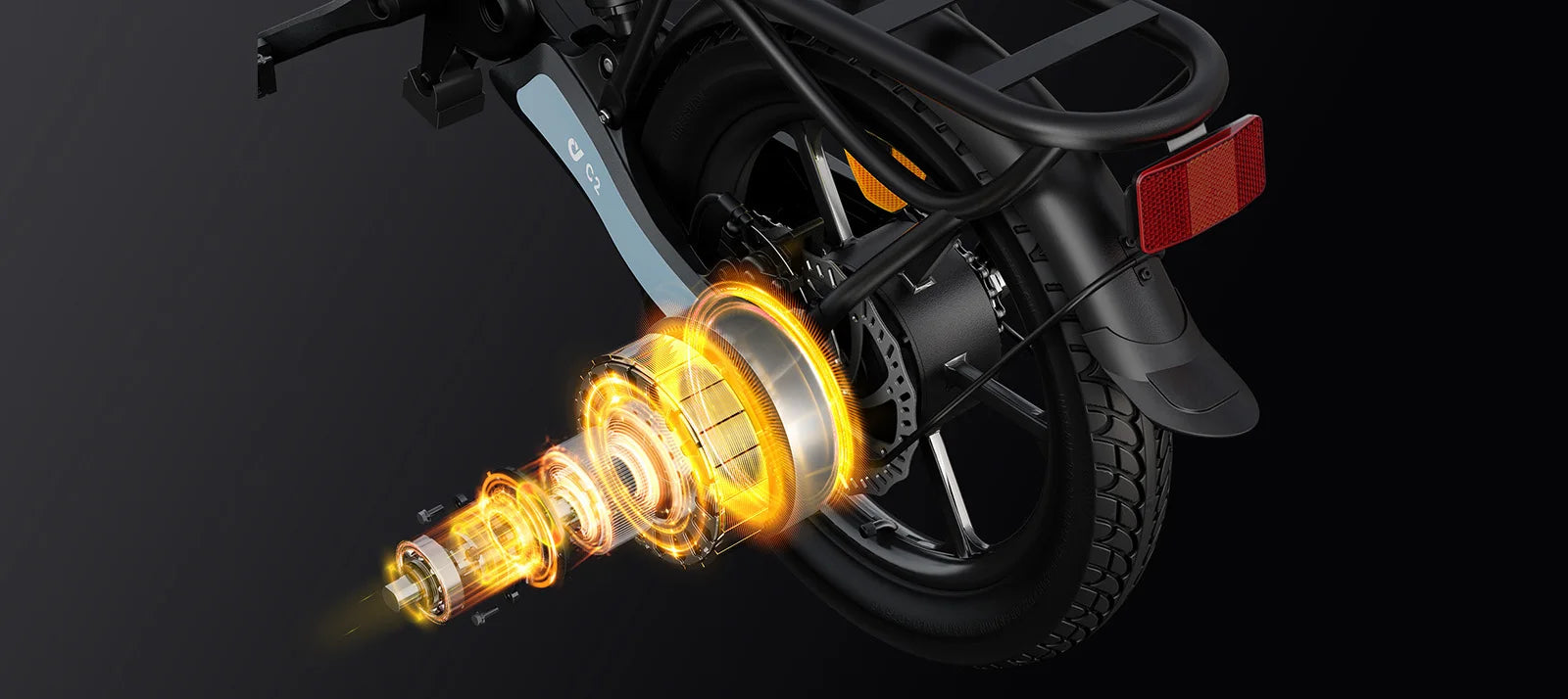 DYU C2 Adult Electric Bicycle, 250W city ebike, 48V 7.5AH E-bike, 16  Tire Foldable Electric Bike