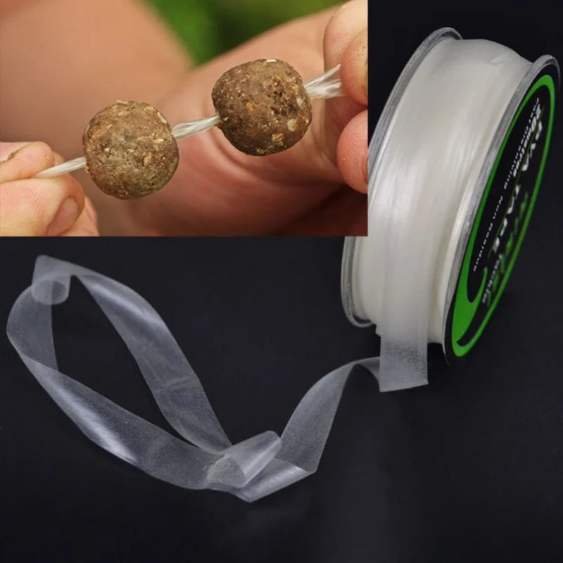 1PC Fishing PVA Tape Quick Water Dissolve Film String Line Roll Feeder Fast Water-Soluble Carp Fishing Tools Carp Fishing Feeder