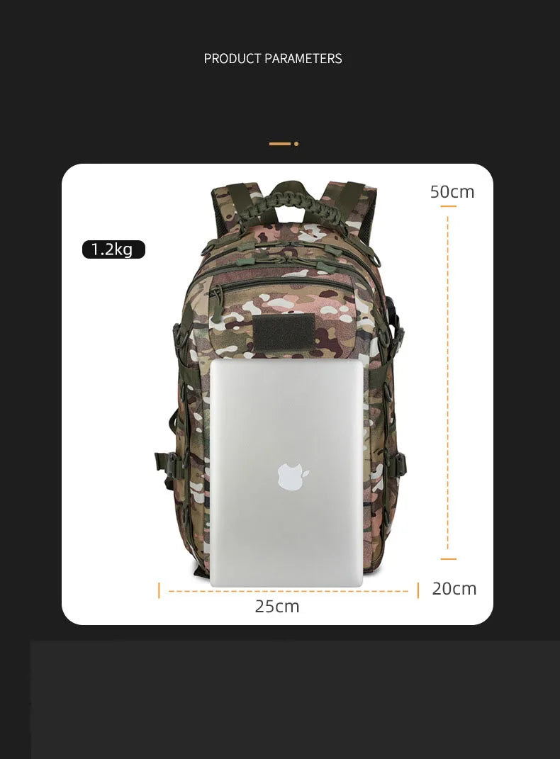 Oulylan Outdoor Traveling Waterproof Trekking Fishing Hunting Climbing Bag Male Camo Backpack Camping Men  Rucksack