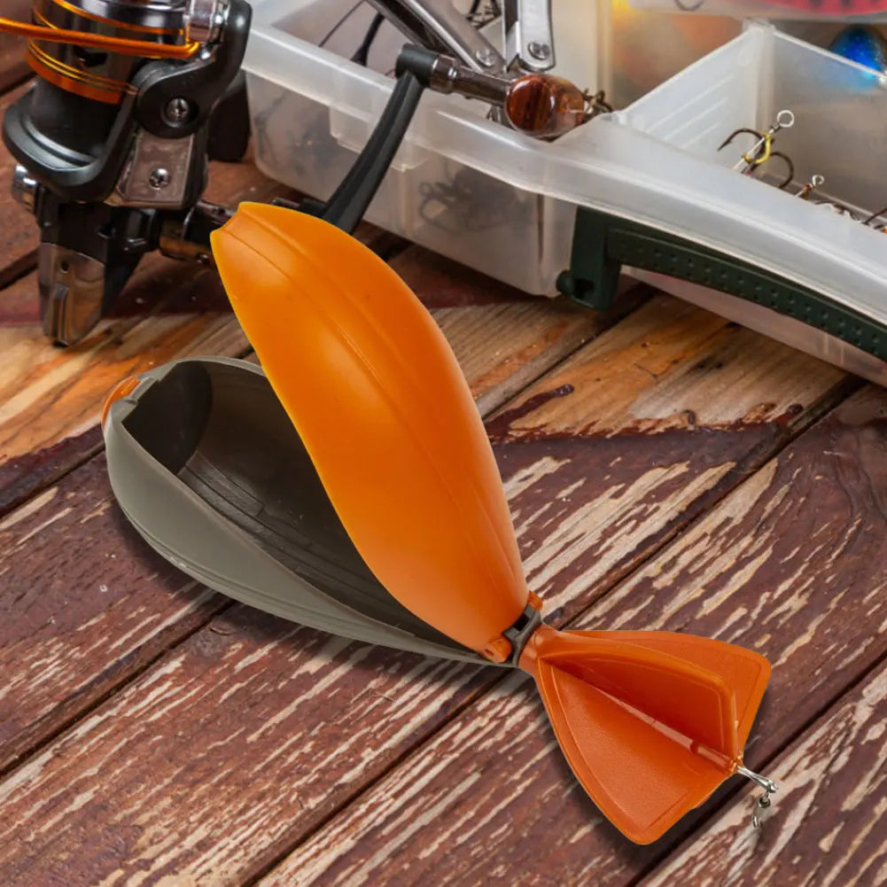 1-5pcs Carp Fishing Rocket Feeder Spod Float Lure Bait Holder Container Spomb Pellet Feeders Position Fishing Accessorie