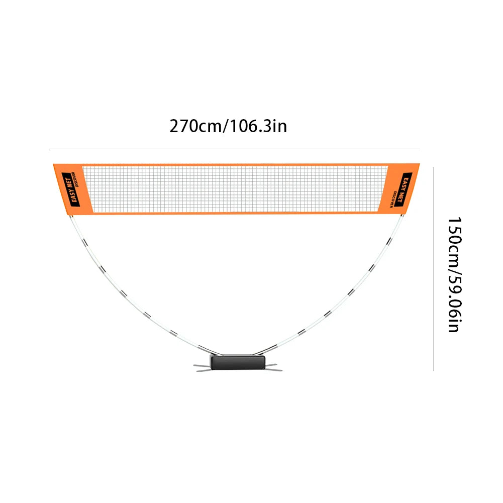 Professional Badminton Net Badminton Training Net Easy Setup Height Adjustable Volleyball Net with Carry Bag for Outdoor Indoor