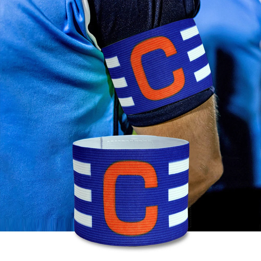 Football Captain Armband with Touch Fastener Leader Competition Armband Soccer Player Captain Group Armband for Football Captain