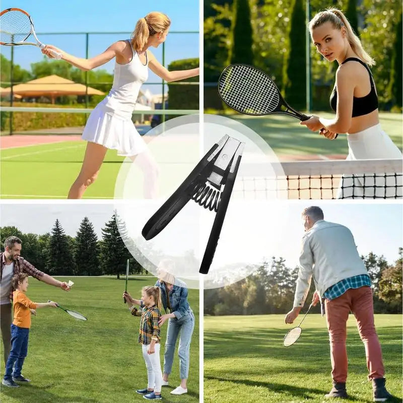 Badminton Stringing Clamp Tennis Ball Machine Stringing Clamp Portable Alloy Tennis Ball Manual Stringing Tools For Repairing