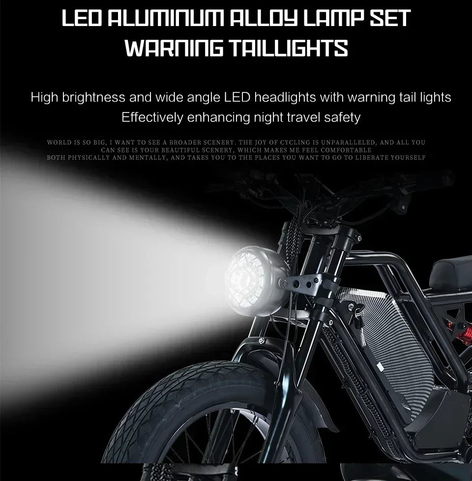 Ebike 2025AKEZ 1500W 48V 18AH Electric Bicycle Full Suspension Removable Battery Fat Tire Hydraulic Brake Adult Electric Bicycle