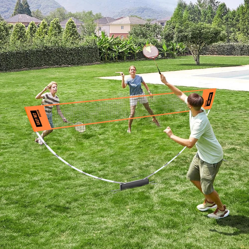 Professional Badminton Net Badminton Training Net Easy Setup Height Adjustable Volleyball Net with Carry Bag for Outdoor Indoor