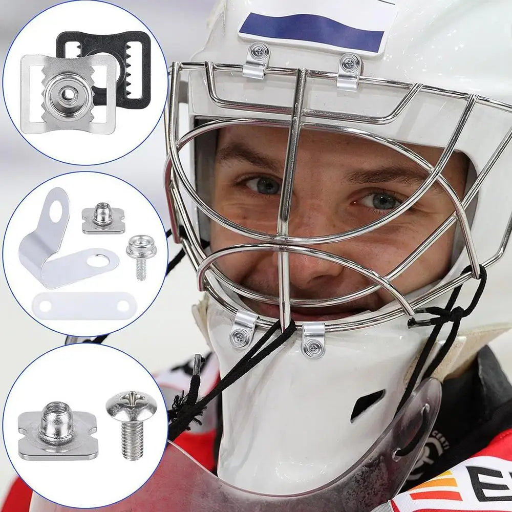 Ice Hockey Helmet Repair Accessories 57pcs Football Baseball Hockey Softball Helmet Repair Kit Replacement screw parts Tools