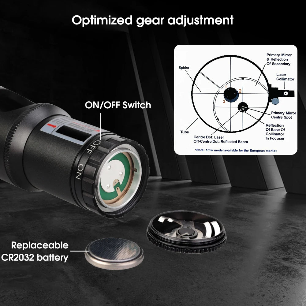SVBONY Telescope Red Laser Collimator Adjustable for Newtonian Reflector Telescope and SCT SV121