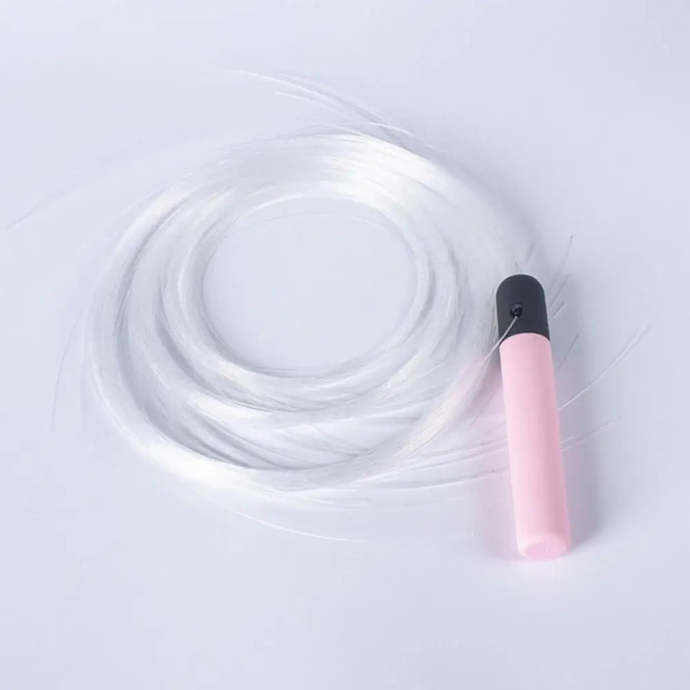 Colorful LED Fiber Optic Whip Light Disco RGB Dancing Glowing Whip Sparkle Flow String For Party Light Show Music Festival