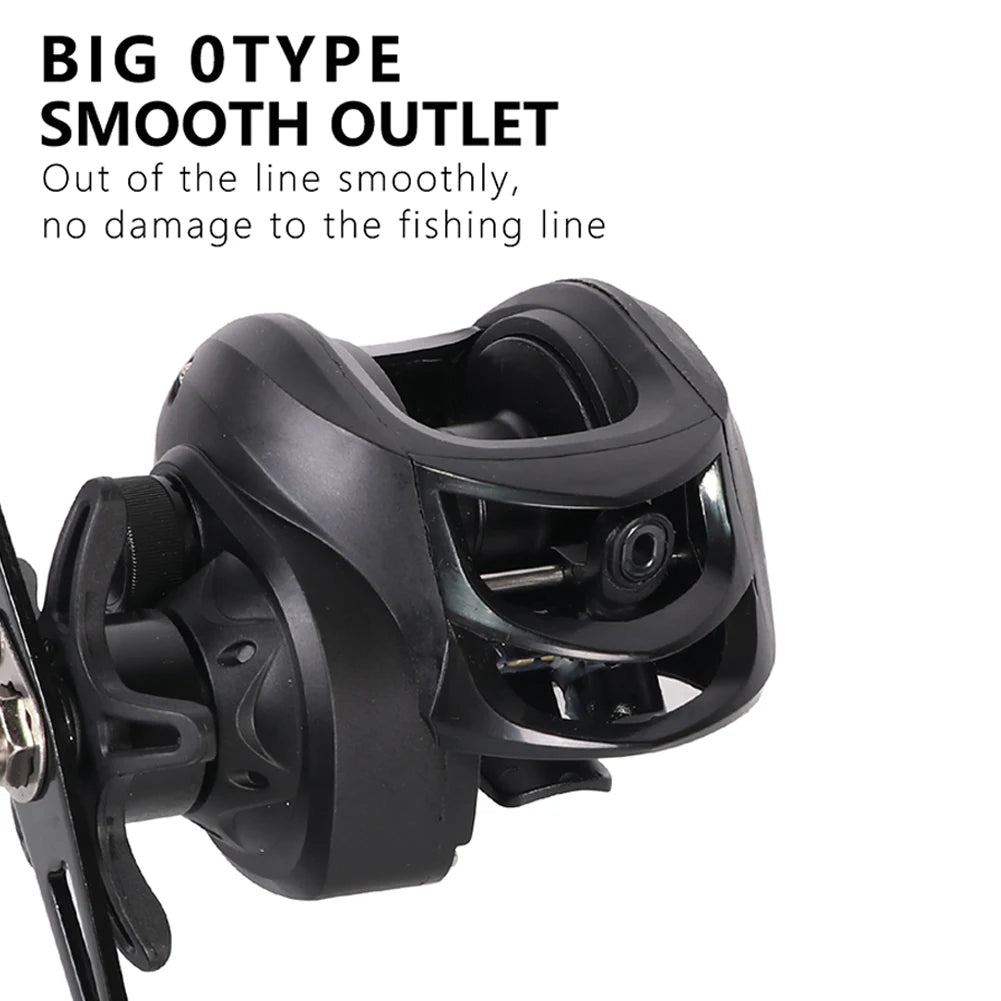 High Performance Baitcasting Reel 72 to 1 Gear Ratio 10kg Drag 18 Plus 1BB Ideal for Beginners Fishing Accessories