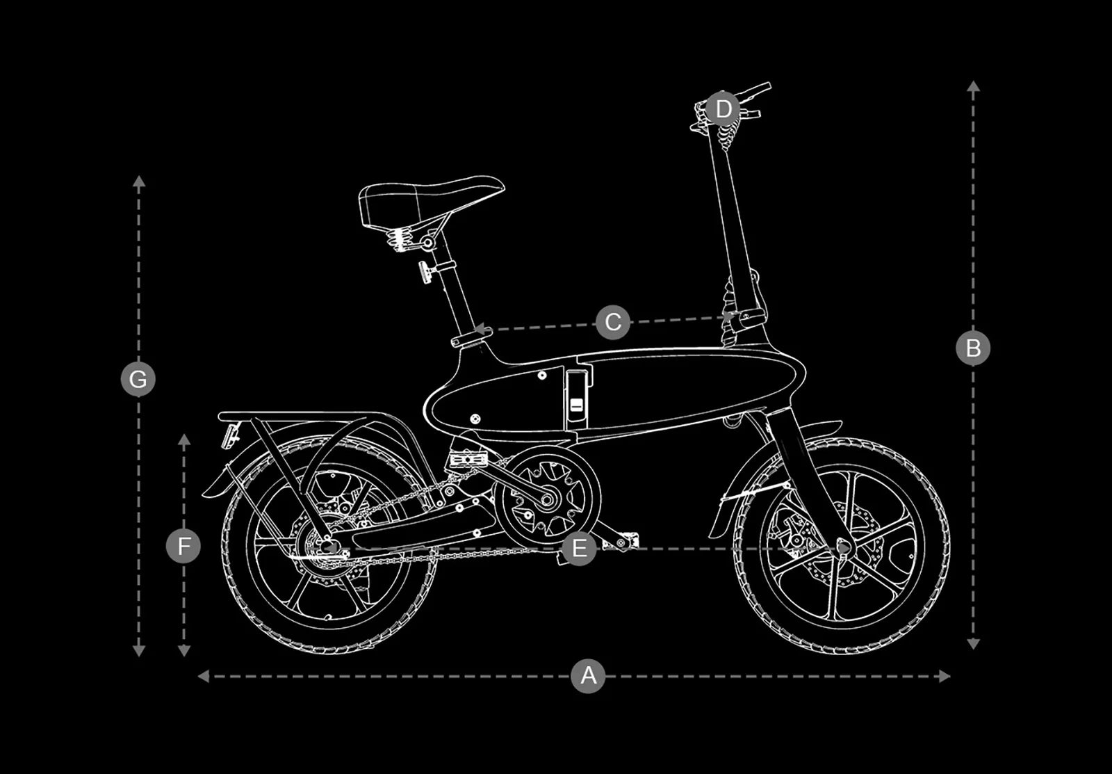 DYU C2 Adult Electric Bicycle, 250W city ebike, 48V 7.5AH E-bike, 16  Tire Foldable Electric Bike