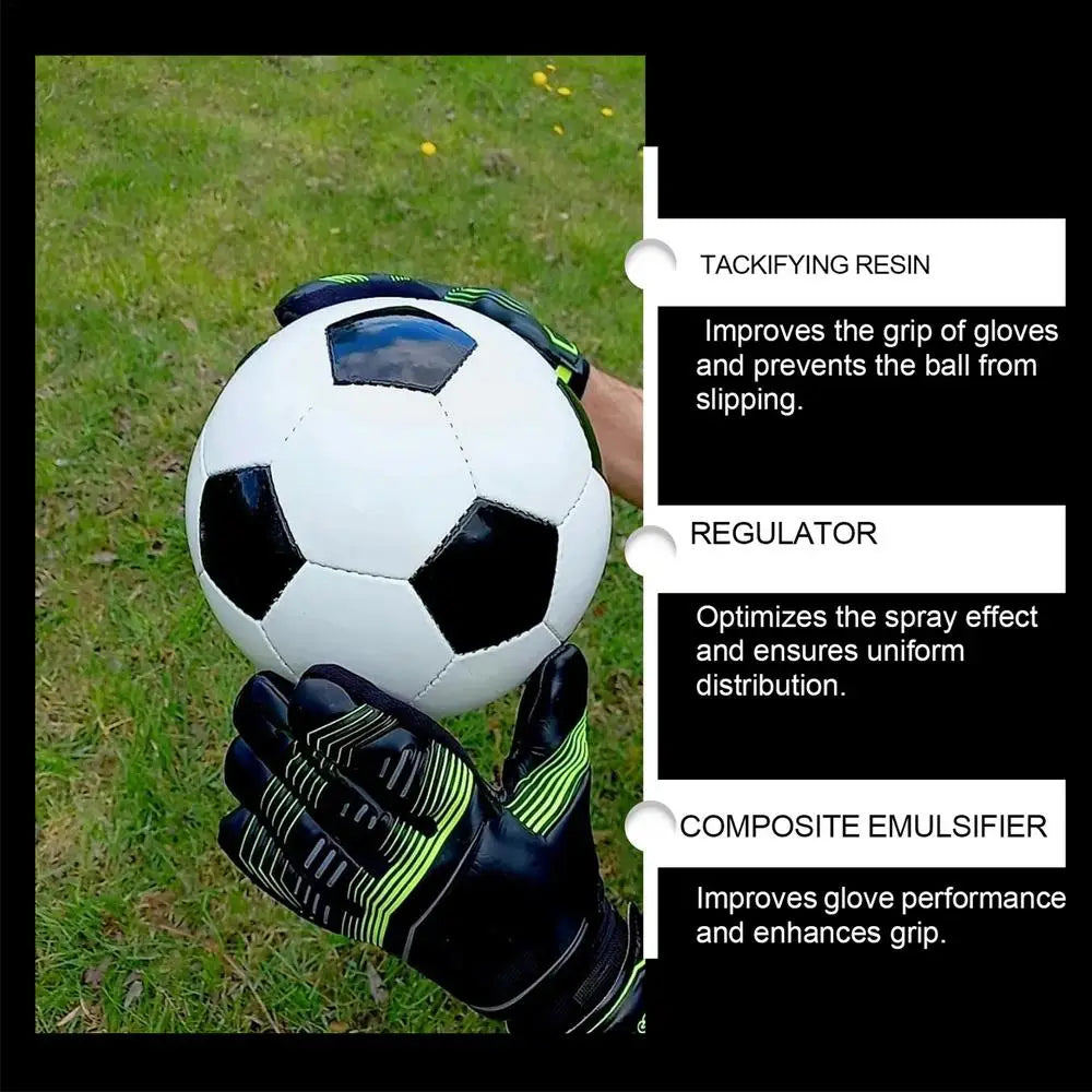 Goalkeeper Gloves Grip Spray 30ml Safe Gloves Wash & Prepare Gentle Goalkeeper Gloves Spray Effective Glove Grip Spray Sports