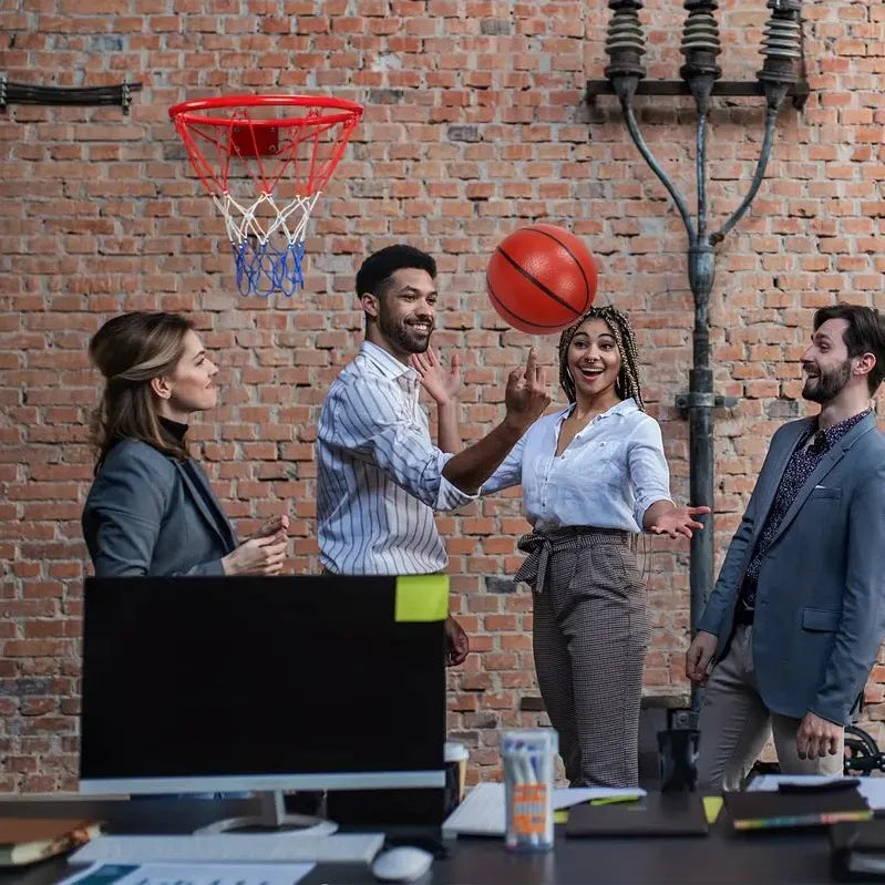 Wall Mounted Hanging Basketball Goal Hoop Rim Net, Basketball Sports Net For Indoor And Outdoor