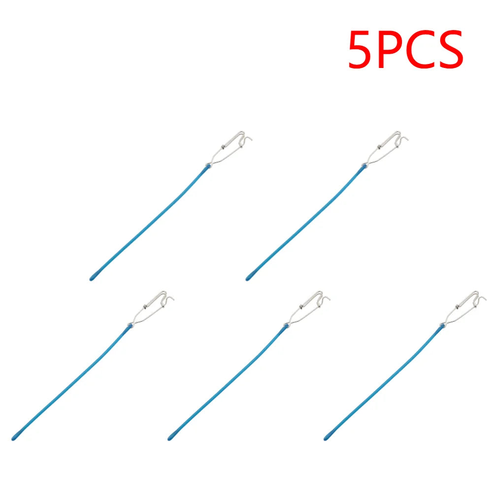 1-5pcs 28cm Fishing Trolling Pin Buffer Stainless Steel Shock Absorption Downriggers Weight Snubber Connector Sea Fishing Gear P