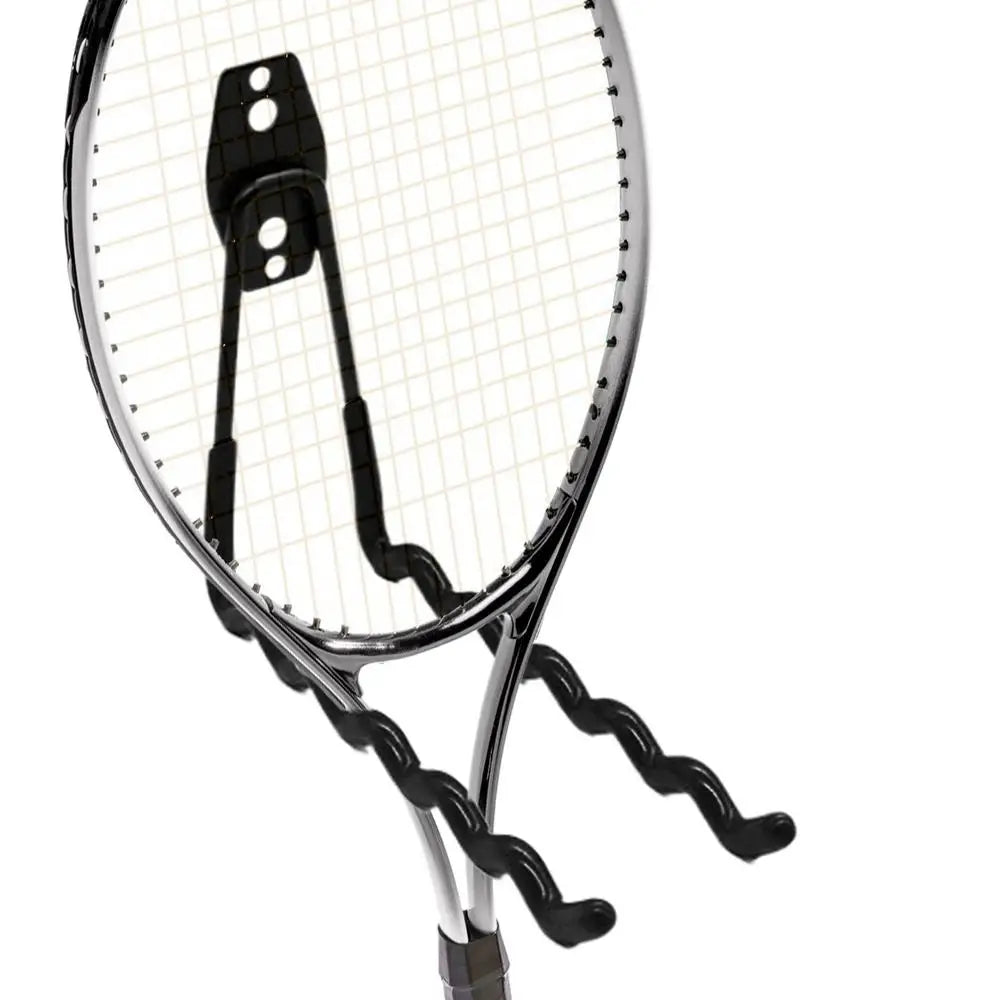 Wall Mounted Racket Holder Tennis Racket Holder Badminton Racket Holder Wall Waves Hook Storage Holds 6 Racquets Display Rack