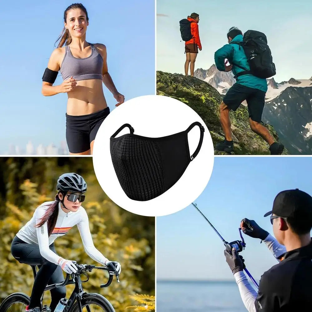 Outdoor Face Shield Sun Sunscreen Face Cover Breathable Shield Motorcycle Masque Adjustable Riding Exercise Masque Covering