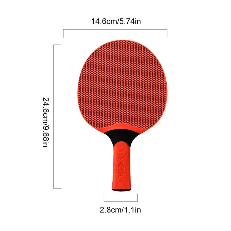 Table Tennis Racket Waterproof Table Tennis Bat With Rubber Grip Racquet Sport Equipment For Kids Adults