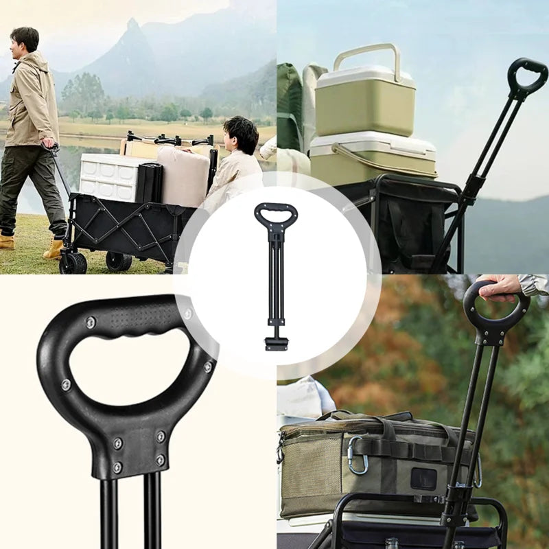 Pull Handle Spare Parts Accessories CollapsibleWagon Cart Beach Handle Replacement For CollapsiblePicnic Camping Cart