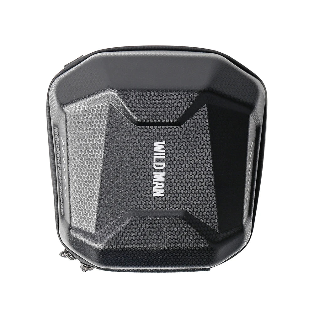 WILD MAN Front Tube Cycling Bag Multifunctional Bike Hard Shell Phone Case Large Capacity Reflective Pattern Bicycle Assessoires