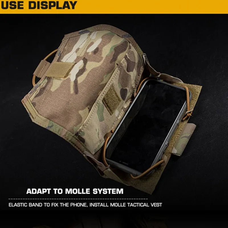 Tactical Molle Pouch Clip Bag Phone Case EDC Tool Bag Quick Release Design Outdoor Camping Hunting Accessories Pouch