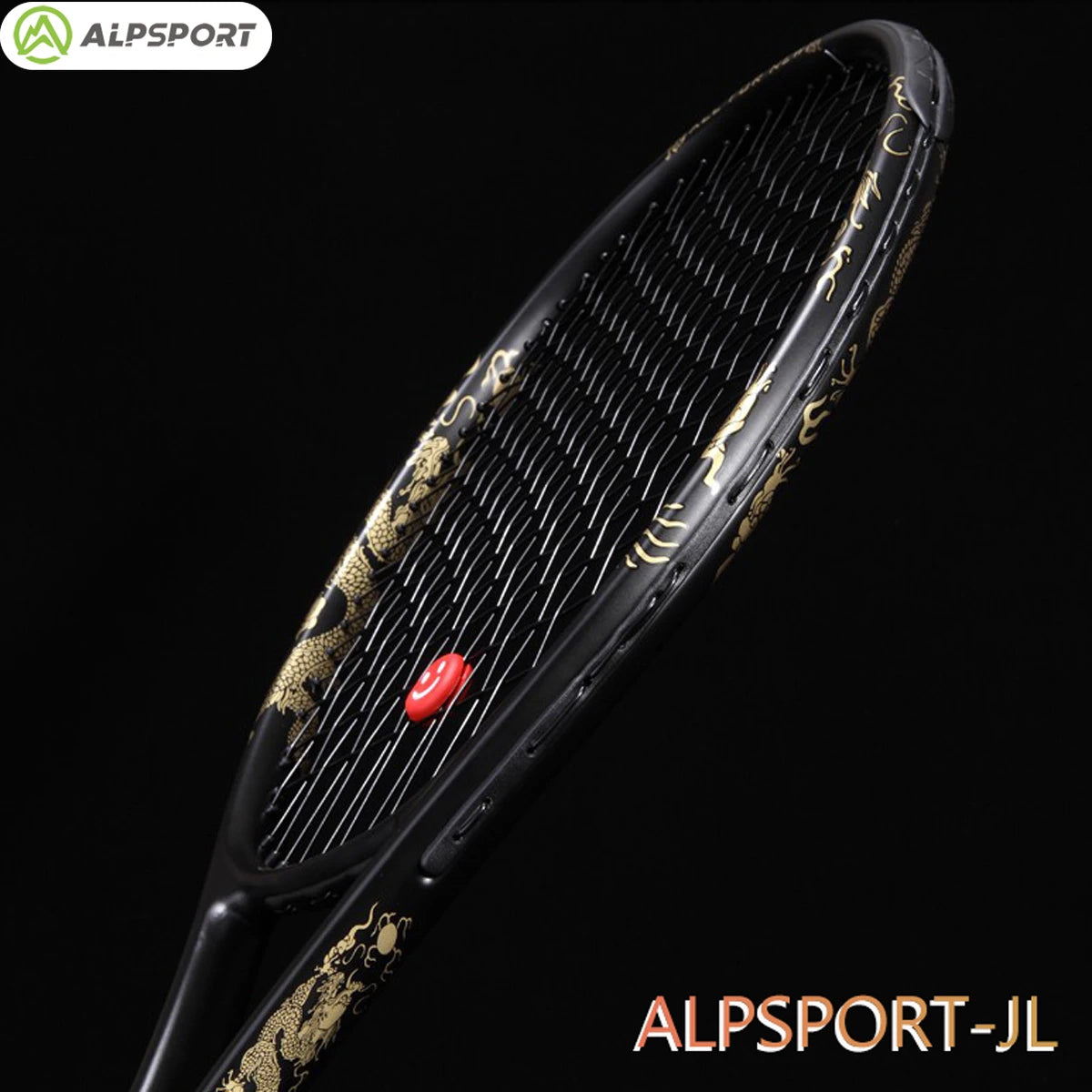 ALPSPORT JL 27-inch strong and durable 4 3/8-inch grip carbon fiber tennis racket suitable for students and teenagers
