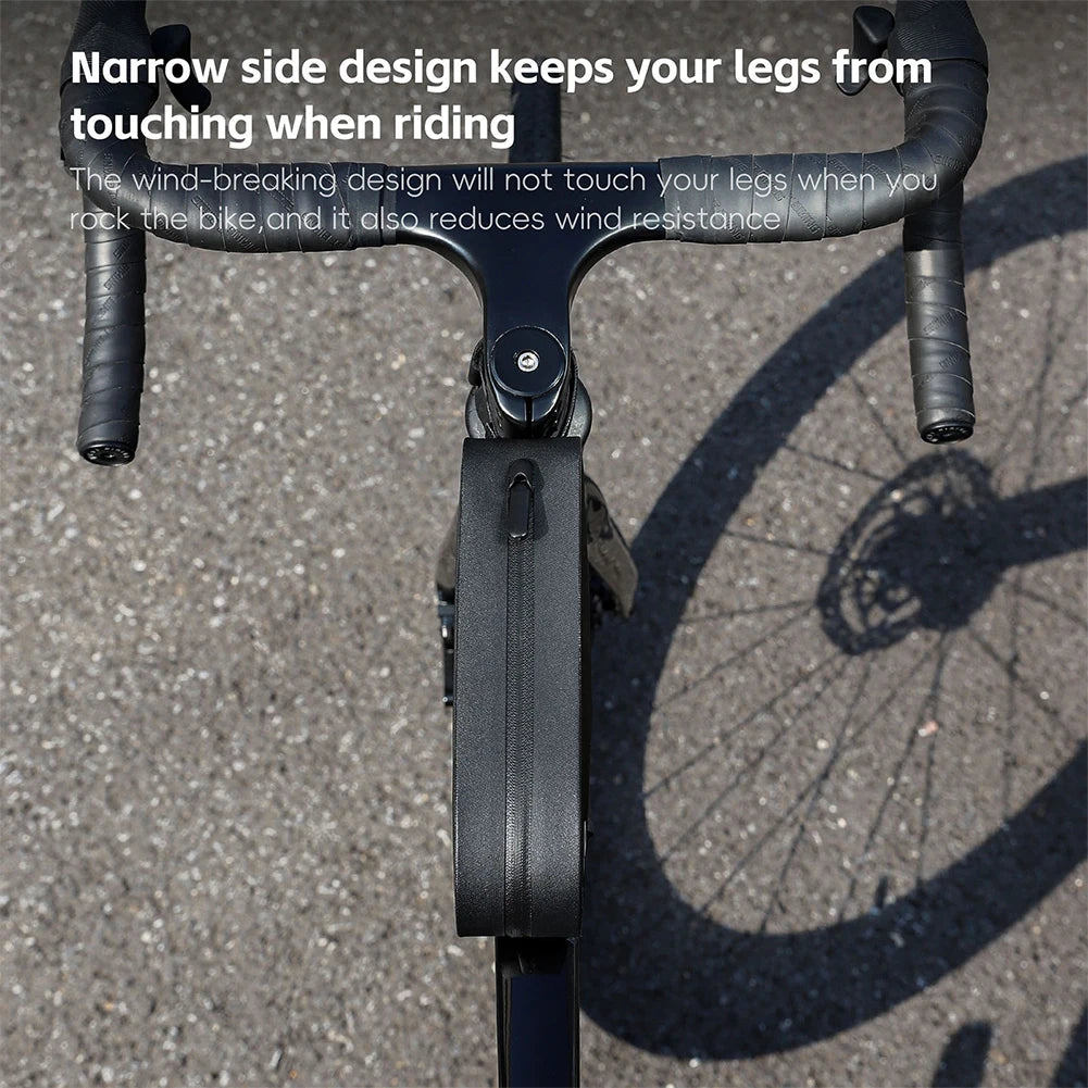 0.7L Bicycle Top Tube Bag Waterproof Cycling Tools Storage Bag TPU Cycling Front Bag for Outdoor Riding