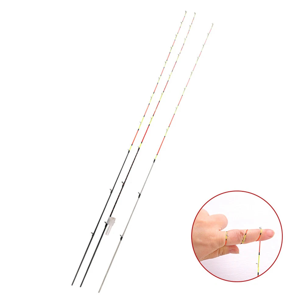 55cm Half/Full Titanium Raft Stick Tip Night Fishing Pole Refit Tip Replacement Outdoor Fishing Tackles Accessories