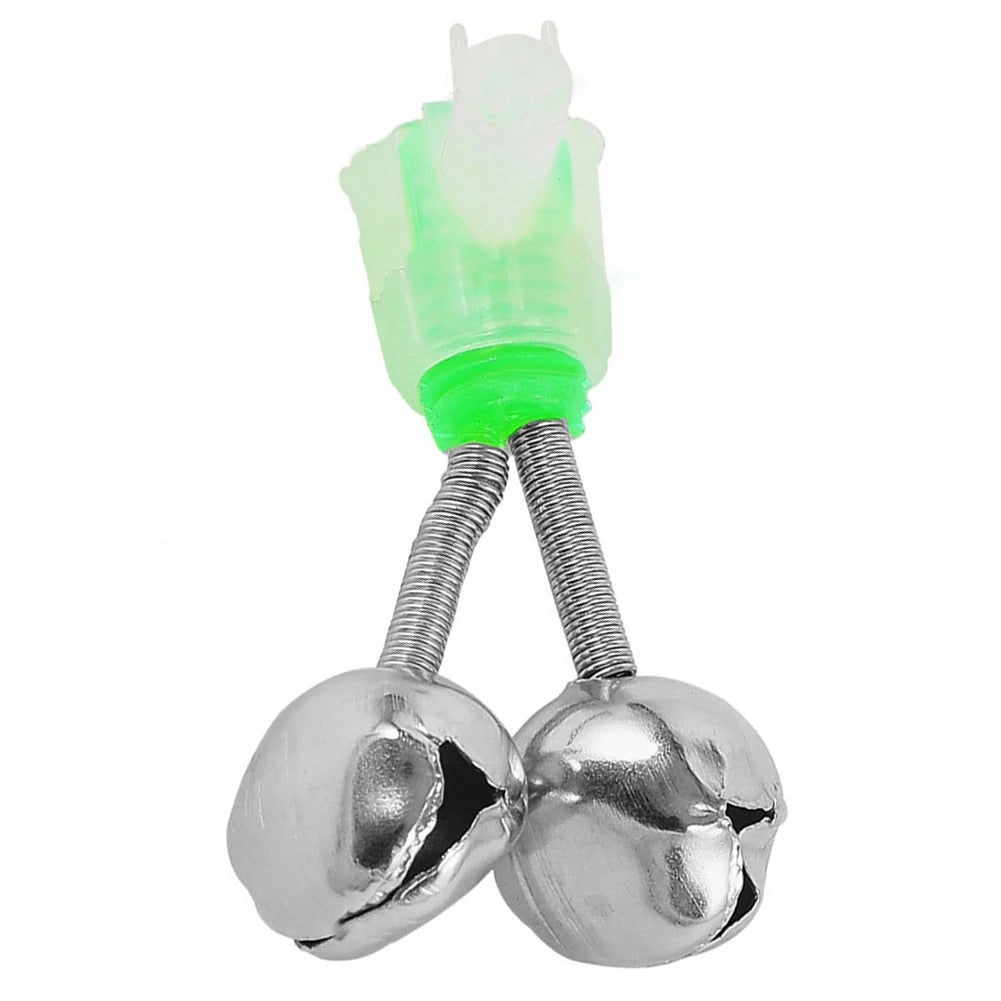 10 Pcs Fishing Bells Fishing Bite Alarms Bell Rod Clip Tip Twin Spiral Bells Fishing Rod Alarm Night Fishing Rod Bite Bait Alarm